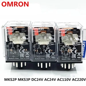 1pcs OMRON Intermediate Relay MKS2P MKS3P DC24V AC24V AC110V AC220V - Picture 1 of 6