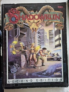 Shadowrun cyberpunk RPG juegos de rol fasa Core Reglas Libro #7901 Softcover 2e 2nd - Imagen 1 de 10