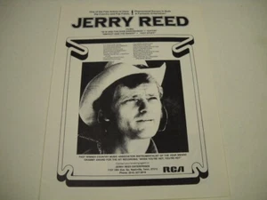 Lista de ferias estatales y otros lugares de Jerry Reed... Anuncio de exhibición promocional 1979 - Imagen 1 de 2