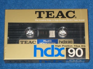 TEAC HDX90, High Bias Position leeres Kassettenband, Made in Japan, versiegelt - Bild 1 von 2