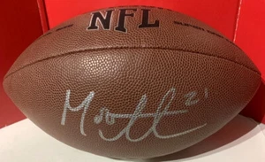 MEWELDE MOORE HANDSIGNIERT SIGNED FULL SIZE FOOTBALL PITTSBURGH STEELERS wCOA - Bild 1 von 5