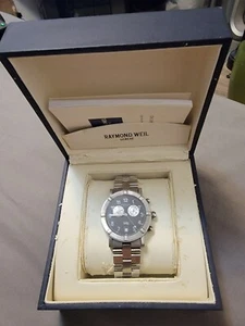 Raymond Weil Parsifal W1 Stainless Steel Chronograph Quartz Men's Watch - Picture 1 of 9