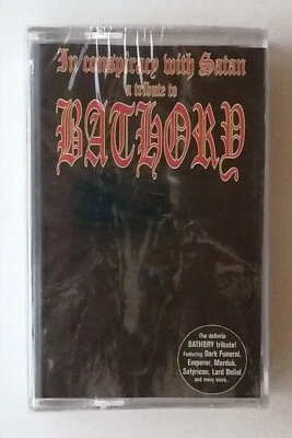 Tribute To Bathory In Conspirary With Satan Rare Malaysia Cassette Tape New - Image 1 of 4