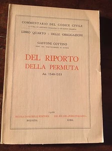 G.COTTINO  RIPORTO PERMUTA  ART 1548-1555 LIBRO IV COMMENTARIO COD.CIVILE 1966 - Bild 1 von 1