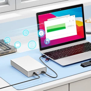 External Hard Drive Enclosure Support UASP TRIM HDD Box for 3.5inch SATA/SAS HDD - Afbeelding 1 van 13