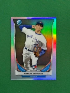 2014 Bowman Chrome Baseball Aaron Sanchez #BM-TBJ1 Chrome Refractor Minis - Picture 1 of 2