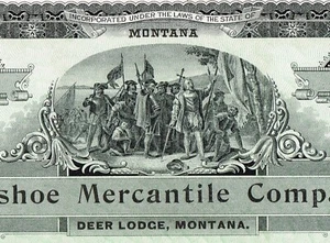 USA WASHOE MERCANTILE COMPANY certificado de stock/bono - Imagen 1 de 2