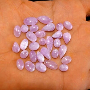 Lote de 30 piedras preciosas cabujón kuncita rosa natural 61 quilates 14x5-6x6 mm #14890 - Imagen 1 de 5
