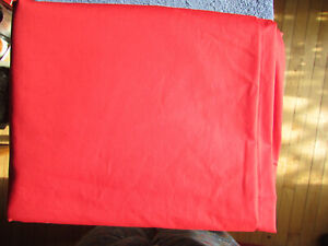 Cotton Polyester Broadcloth Fabric Red Solid PolyCotton 6 Yards x 44 Inches Wide