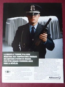 3/1988 PUB ALLISON GM DEFENSE NEW TURBINE LAMILLOY MATERIAL FRENCH AD - Imagen 1 de 1