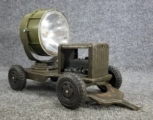 VTG 1950s MARX ARMY SEARCH LIGHT PRESSED STEEL USA - Picture 1 of 12