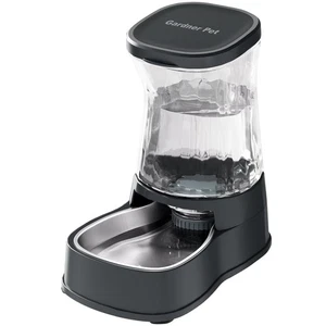 Automatischer Hunde Wasserspender Gravity Edelstahl Wasser Tränke Futterautomat, 1... - Bild 1 von 5