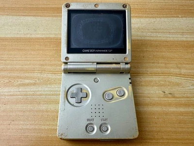 Nintendo Gameboy Advance SP AGS101 Pearl Gold Handheld Console - Parts or Repair - Image 1 of 4