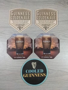Guinness 5 x Vintage Bierdeckel Pub Bar Untersetzer Breweriana - Bild 1 von 5