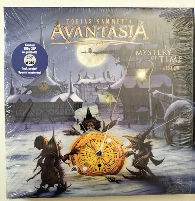 AVANTASIA THE MYSTERY OF TIME 2LP GATEFOLD LTD BLUE VINYL COPY 208/250 - Image 1 of 4