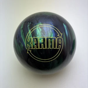 Brunswick Karma Blue / Green Bowling Ball - 16lb - Plugged - Reactive - Bild 1 von 10