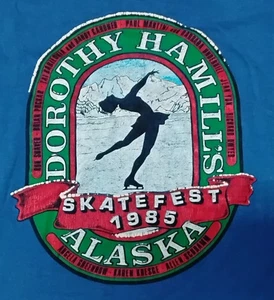 TVG 1985 DORTHY HAMILL'S SKATEFEST - ALASKA T SHIRT USA XL 50/50 Tee Jays - Bild 1 von 7