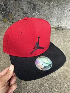 Air Jordan Jumpman Hat Red Black Snapback Red Leopard Snake Bill Print Sticker - Picture 1 of 8