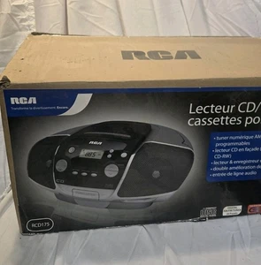 2008 RCA Model RCD175 Portable CD Player Cassette & AM/FM Radio New Open Box - Picture 1 of 11