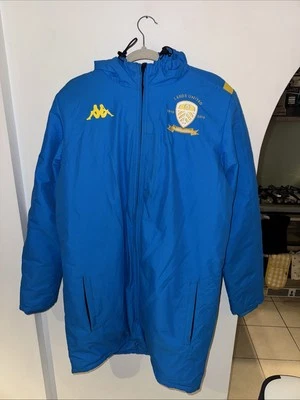Leeds United KAPPA Centenary Training Bench Coat 2019-20 Blue Men's M Jacket - Image 1 of 4