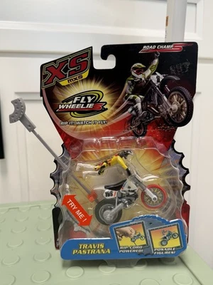 2005 Road Champs MXS Travis Pastrana #199 Fly Wheelies Dirtbike Toy XS Rare New - Image 1 of 4
