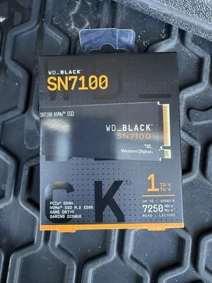 WD_BLACK SN7100 PCIe GEN4 NVMe SSD M.2 2280 1TB Game Drive New Sealed - Image 1 of 2