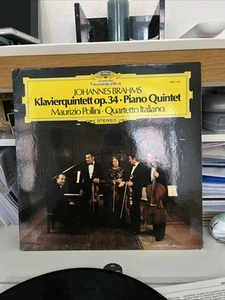 BRAHMS PIANO QUINTET LP POLLINI/ QUARTETTO ITALIANO L019 - Foto 1 di 3