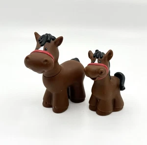 Little People 1997 CAVALLO ricambio cura animali fienile mamma puledro bambino vintage - Foto 1 di 4