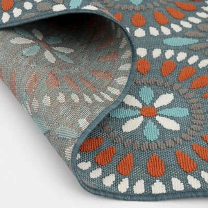 Mainstays 5' x 7' Multi Medallion Polypropylene Outdoor Area Rug - Picture 1 of 9