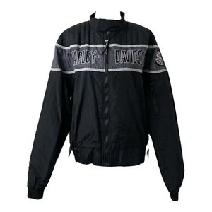 Herren Softshelljacke Large Harley Davidson schwarz und grau Full Zip Vintage - Bild 1 von 13