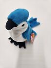 Ty Rocket The Blue Jay Beanie Baby Plush Toy- With Errors