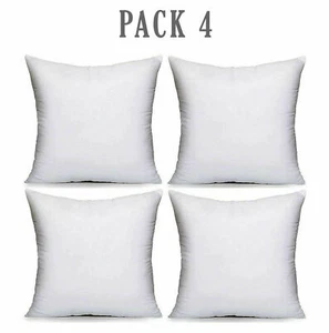 Pack of 4 Extra Deep Filed All Sizes Cushion Pads Inserts Fillers Scatters - Picture 1 of 13