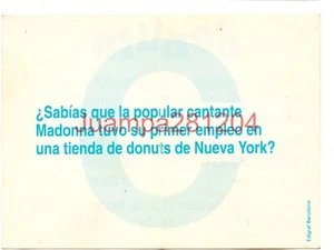 SABIAS QUE...? LETRA C CROMO BICI-DONUTS 1993 DONUTS - Picture 1 of 2