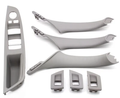 Gray Inner Door Panel Handle Pull Trim Cover For 10-16 BMW 5 Series F10 F11 - Image 1 of 4