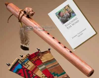 MISSION DEL REY Native American Flute & Bag -Walnut Buffalo