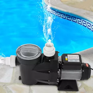 0.75 HP Ground Pool Pump Powerful Self Primming Swimming Pool Pumps w/ Timer - Picture 1 of 13