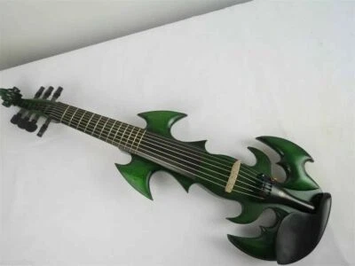 Best SONG Brand Crazy-1 Green color 7 strings 4/4 electric violin free case bow - Image 1 of 4