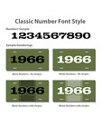 1955 Customizable License Plate - 15 colors - 4 font styles