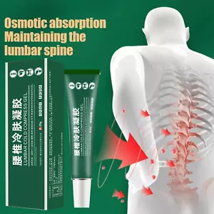 3Pcs Lumbar Spine Cooling Gel Lumbar Spine Cold Compress Gel Natural Herbal - Foto 1 di 12