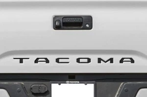 BLACK Tailgate Insert Letters Decal Vinyl Stickers for Toyota Tacoma 2016-23 New - Picture 1 of 19