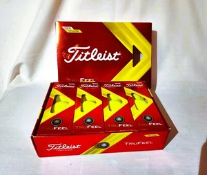 Titleist TRUFEEL Yellow Golf Balls – NEW – 4 Sleeves – Goodwill Classic Logo - Picture 1 of 3