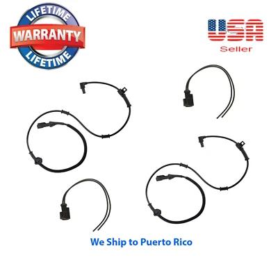 2 X Front ABS Speed Sensor W/CONNECTOR For 99-04 Ford F-250 F-350 Super Duty 4WD - Image 1 of 4