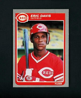 Eric Davis 1985 Fleer RC - Cincinnati Reds #533 casi nuevo-como nuevo+ Foto 1 de 2