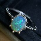 Opal Ring No.12 colorful blue ocean