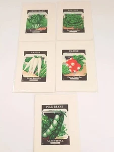 Vtg 1915 Seed Packs Greeting Cards With Original Seed Packs Card Seed Co New - Picture 1 of 8