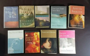 9x Anita Shreve Paperback Books (Where or When. Pilots Wife, Weight of Water) - Picture 1 of 5