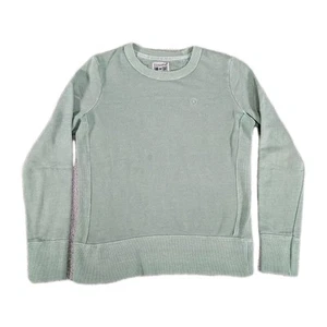 Vintage Converse Sweater Womens Large Mint Green Long Sleeve Pullover Sweatshirt - Picture 1 of 7