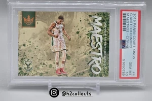Giannis Antetokounmpo 2019-20 Panini Court Kings Maestro Citrine /49 PSA 10 POP 5 - Bild 1 von 3
