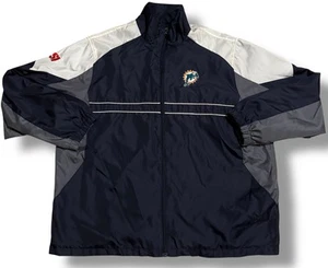 Vintage Miami Dolphins Jacke Herren Gr. XL Fußball Windbreaker Active SI Retro - Bild 1 von 6
