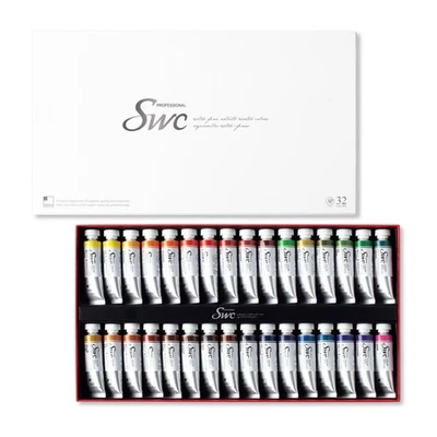 SHINHAN SWC 32Colors 15ml Premium Professional Artist Grade Watercolor Paint Set - Image 1 of 4